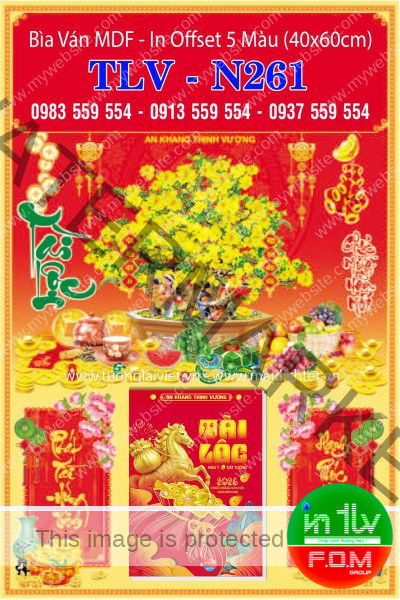 Bìa ép kim Xuân tài lộc