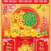 Bìa Lịch Bloc Dán Nổi 3D Chữ Phúc