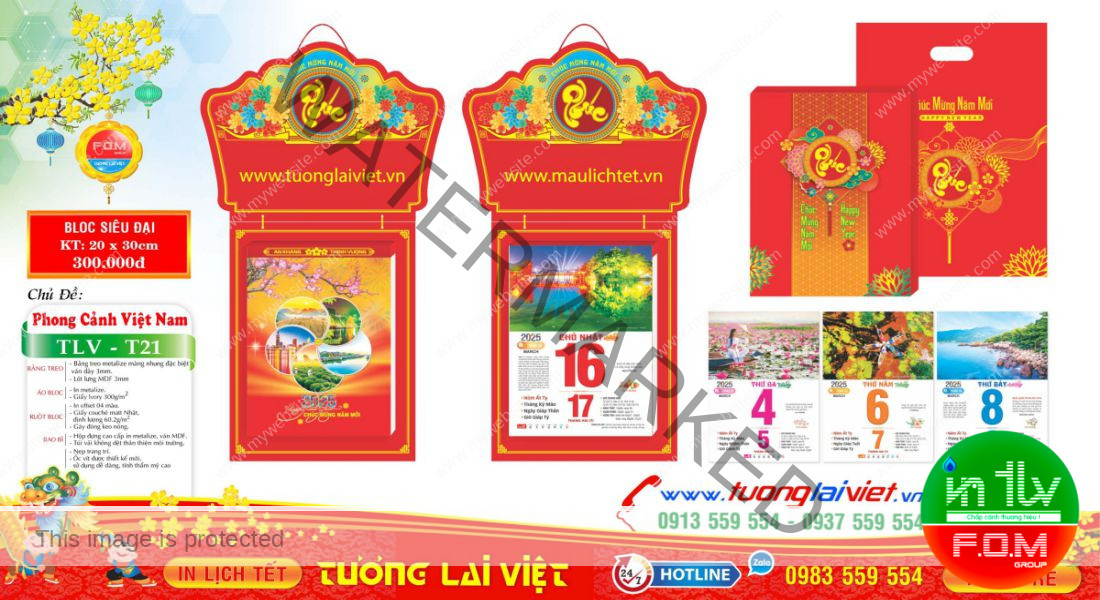 Mẫu Lịch Phong Cảnh Việt Nam