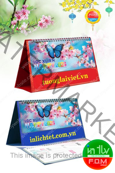 Lịch Để Bàn 15 Tờ Lộc Xuân