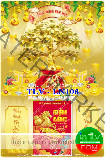 Lịch Gỗ Laminate Túi Vàng Tài Lộc