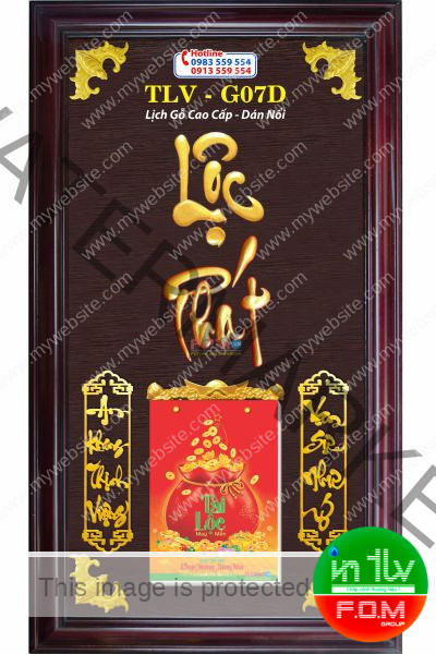 Lịch Gỗ Lộc Phát Nhỏ