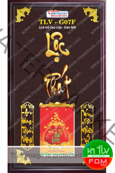 Lịch Gỗ Lộc Phát Nhỏ