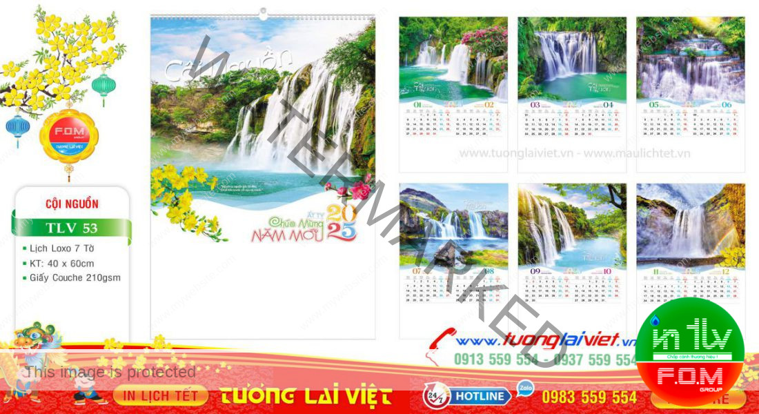 Mẫu Lịch Tờ Cội Nguồn