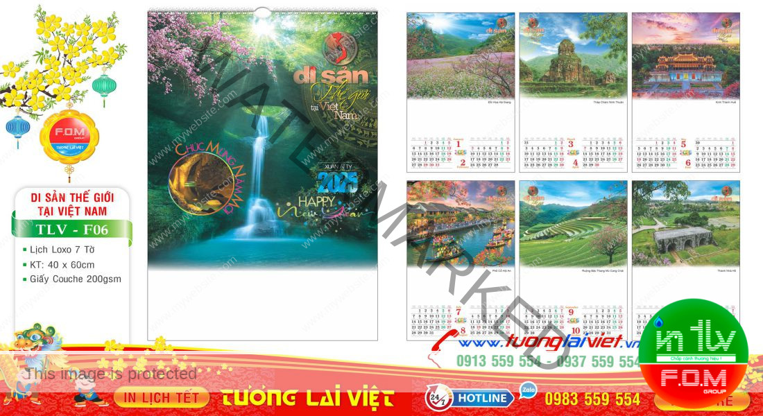 Mẫu Lịch Tờ Du Lịch Thế Giới