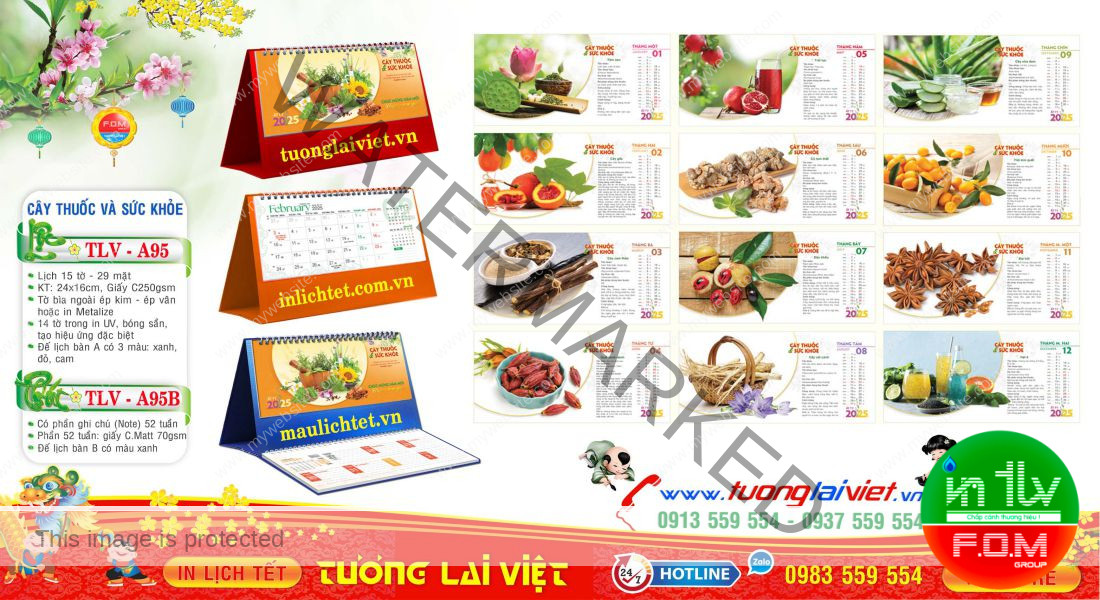 Mẫu Lịch Để Bàn Cây Thuốc Và Sức Khoẻ