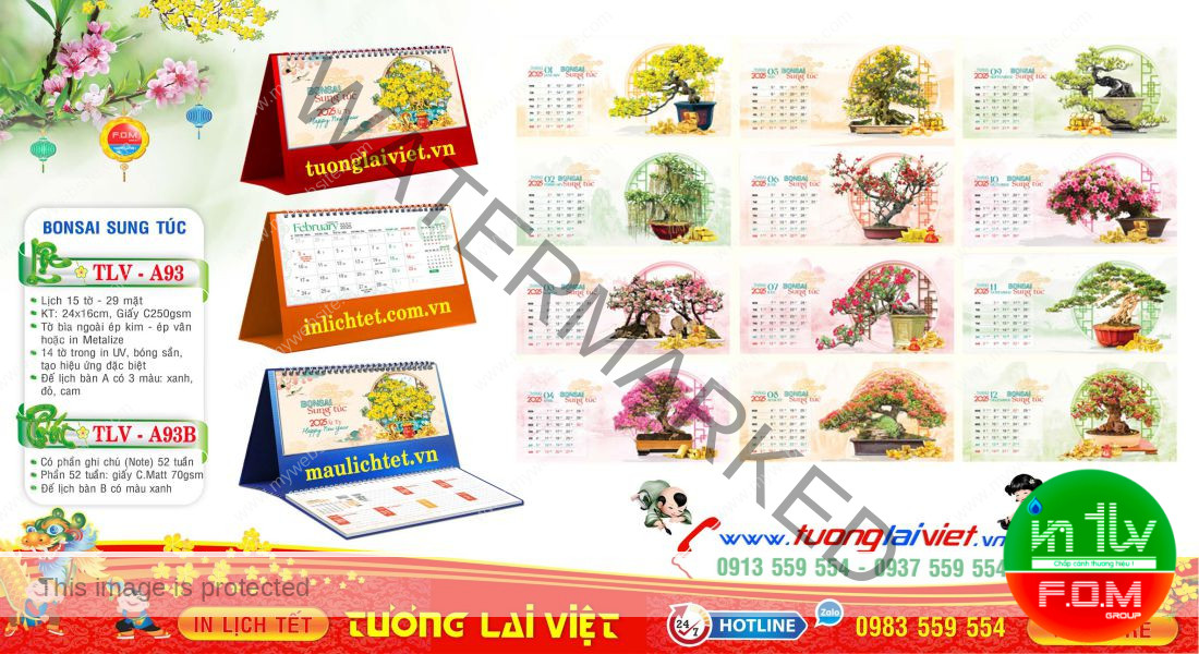 Mẫu Lịch Bàn 2026