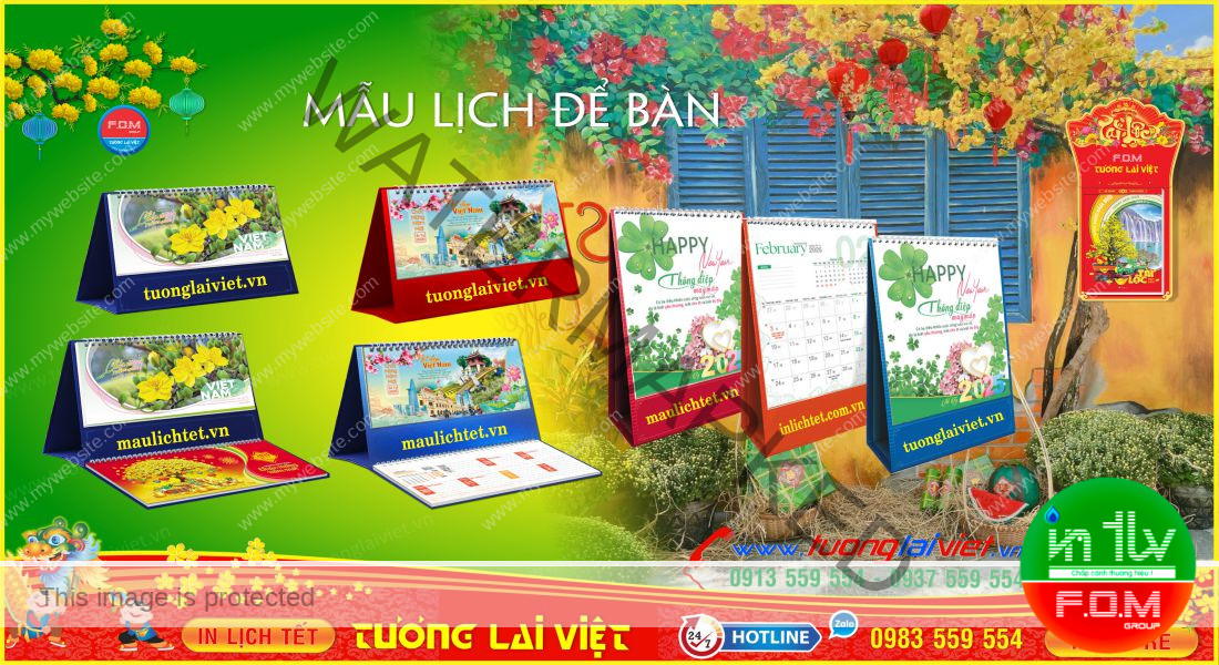 Mẫu Lịch Để Bàn