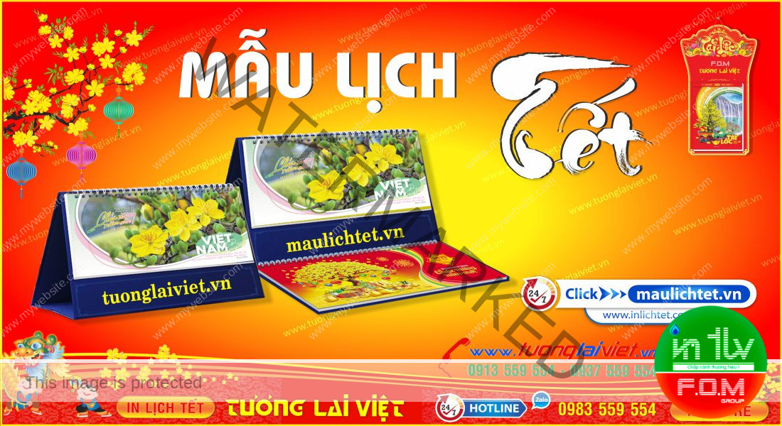 Mẫu Lịch Tết Năm Nay Bính Ngọ 2026